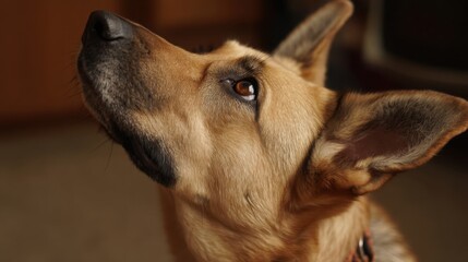 Canine Gaze: A Portrait of Loyalty and Curiosity