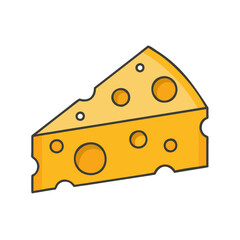 Illustration of cheese cheese wedge cheese slice dairy product food yellow cheese swiss cheese cheddar