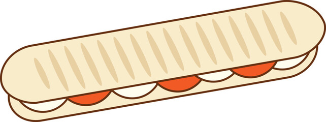 Obraz premium Panini tomate mozzarella