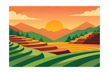 Obraz premium landscape in the mountains