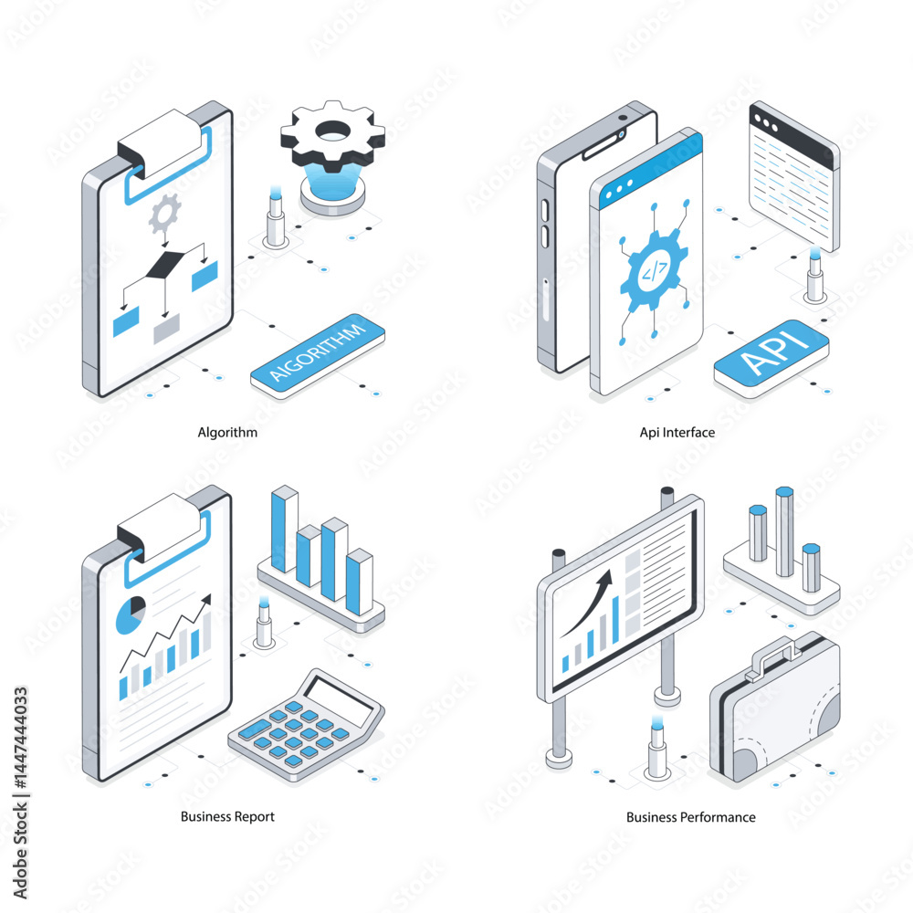 Poster set of web analytics 2