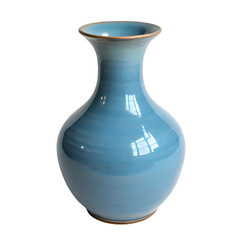 Ceramic Vase Blue Vase Porcelain Vase Home Decor Table Vase Flower Vase Teal Vase Small Vase Decorative Vase Elegant Vase isolated on transparent background