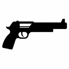 Gun silhouette vector illustration