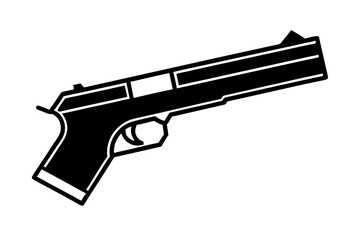 Gun silhouette vector illustration