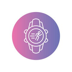 Running  Icon vector stock illustration