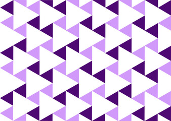Soft lavender and deep purple seamless triangle pattern with minimalist abstract design....