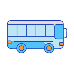 Find a cartoon bus image for school projects and transportation design needs in vector format online