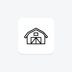 Livestock Barn, vector, pixel perfect, illustrator file