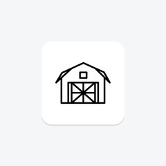 Livestock Barn Door, vector, pixel perfect, illustrator file