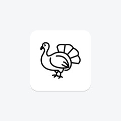 Turkey In Yard, vector, pixel perfect, illustrator file