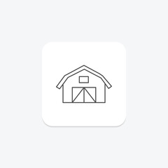 Livestock Barn, vector, pixel perfect, illustrator file