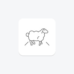 Sheep Crossing Road, vector, pixel perfect, illustrator file