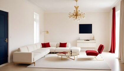 Photo interior modern design room 3d illustration