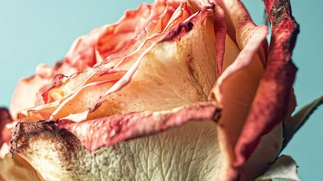 Slightly Withered Pink Rose