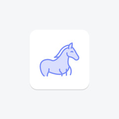 Horse In Stable, vector, pixel perfect, illustrator file