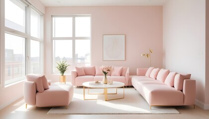 Photo interior modern design room 3d illustration