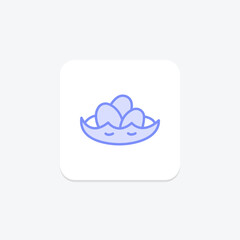 Duck Eggs Nest, vector, pixel perfect, illustrator file