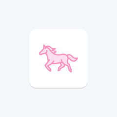 Horse Galloping, vector, pixel perfect, illustrator file