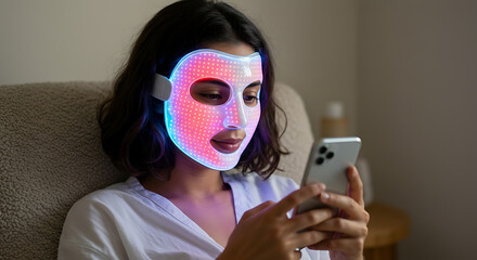 LED Light Therapy Face Mask for Skincare Treatment
