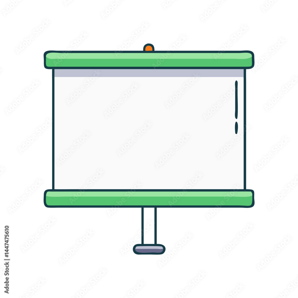 Poster presentation screen projector whiteboard display blank canvas for business and education use case