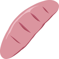 Cottagecore Plain Bread Baked Handdrawn