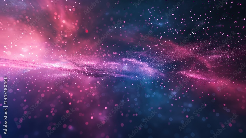 Poster abstract of wonderful colorful wave in nebula style design connect and flow express energy dynamic r