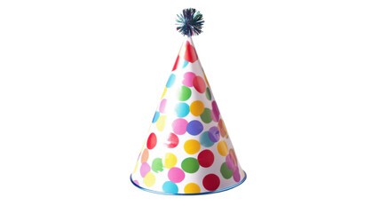 Birthday Hat Isolated on Clean White Background