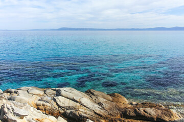 Sithonia coastline near Orange Beach, Chalkidiki, Greece