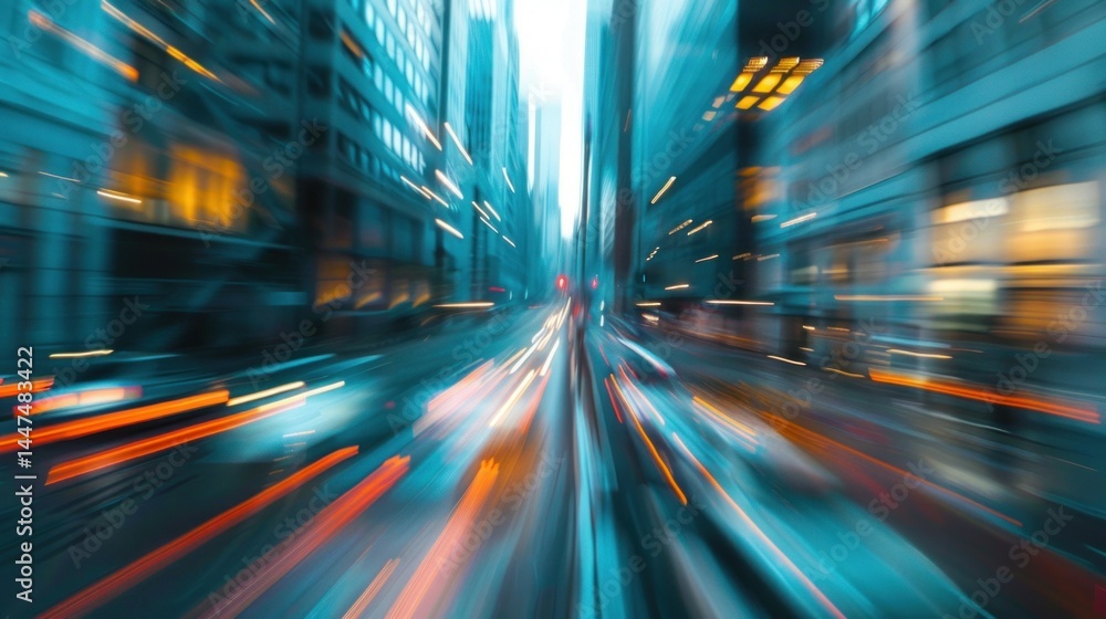 Aufkleber blurred stock data as tech background
