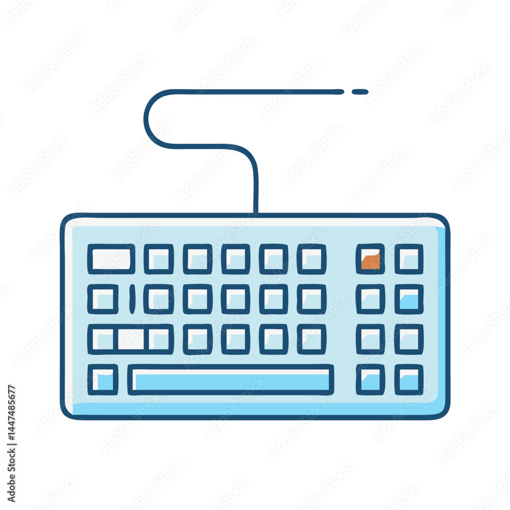 Poster find the perfect computer keyboard vector illustration for your design projects and presentations