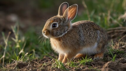Fototapeta premium rabbit in the grass