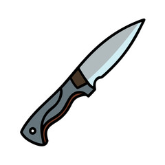 knife icon, knife vector illustration-simple illustration of knife, perfect for knife logos and icons