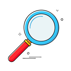 magnifying glass icon, magnifying glass vector illustration-simple illustration of magnifying glass, perfect for magnifying glass logos and icons