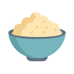 mashed potatoes icon, mashed potatoes vector illustration-simple illustration of mashed potatoes, perfect for mashed potatoes logos and icons