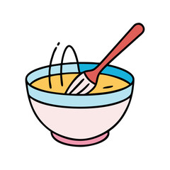 mixing bowl icon, mixing bowl vector illustration-simple illustration of mixing bowl, perfect for mixing bowl logos and icons