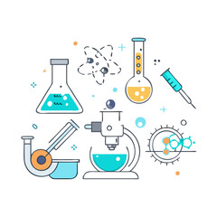 pack 121 scientific instruments lab equipme icon