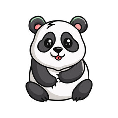 Naklejka premium panda icon, panda vector illustration-simple illustration of panda, perfect for panda logos and icons