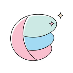 pastel gradient icon, pastel gradient vector illustration-simple illustration of pastel gradient, perfect for pastel gradient logos and icons