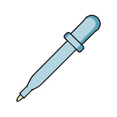 pipette icon, pipette vector illustration-simple illustration of pipette, perfect for pipette logos and icons