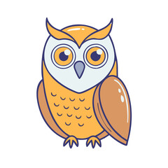 Cute owl drawing vector illustration clip art cartoon owl graphic design owl icon owl image owl art
