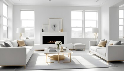 Photo interior modern design room 3d illustration