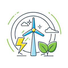 renewable energy icon icon, renewable energy icon vector illustration-simple illustration of renewable energy icon, perfect for renewable energy icon logos and icons
