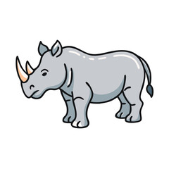rhino icon, rhino vector illustration-simple illustration of rhino, perfect for rhino logos and icons