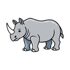 rhino icon, rhino vector illustration-simple illustration of rhino, perfect for rhino logos and icons