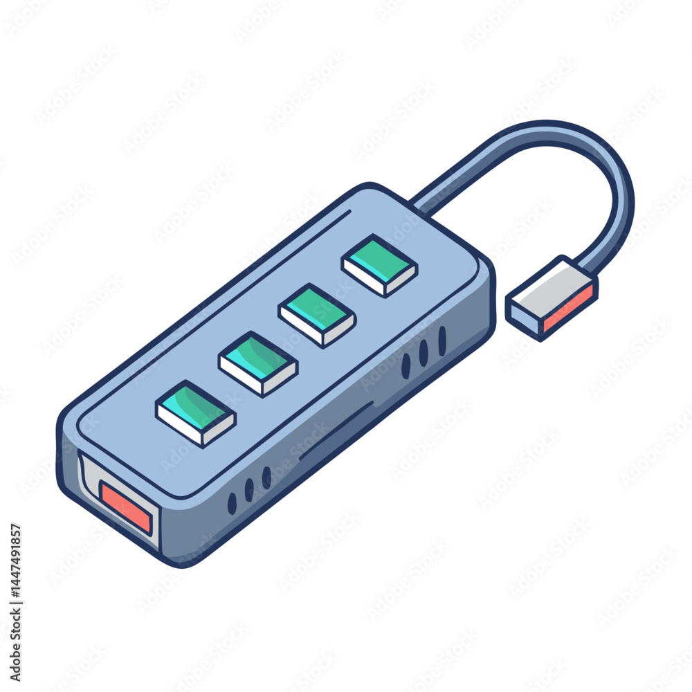 Poster usb hub connector adapter port device computer technology connection cable accessory gadget data tra