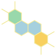 Abstract 3D vector design with hexagonal honeycomb pattern illustration for business