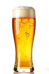 glass of beer isolated