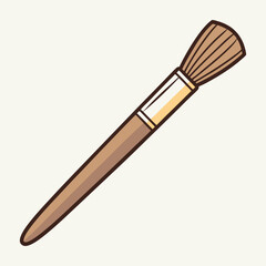 Illustration of an artist paint brush for painting and creative design works vector