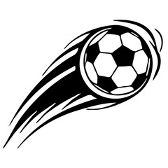 Isolated round soccer ball vector illustration for the sport game