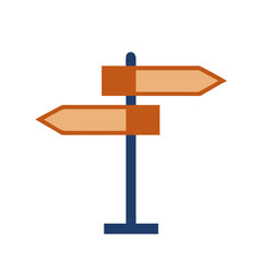 street sign icon, street sign vector illustration-simple illustration of street sign, perfect for street sign logos and icons